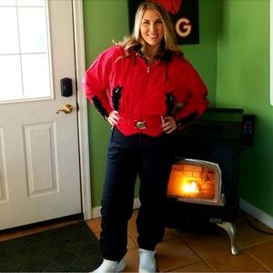 Bogner Red Vintage Ski Suit